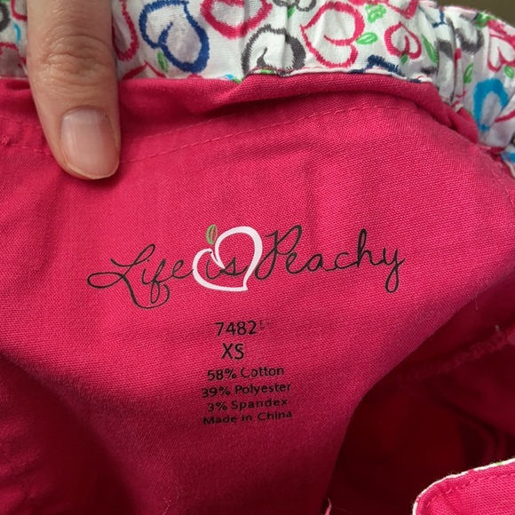 Pink Cargo Scrub Set Bottoms - Picture 10 of 11